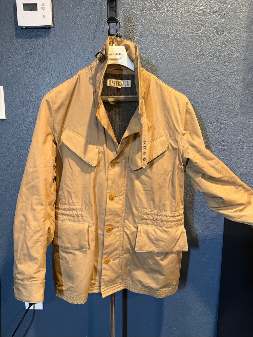 Haversack Japan Cotton Military Field Jacket Tan M